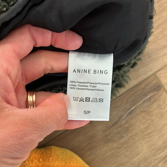 Anine bing Ryder faux fur jacket green - Picture 7 of 10